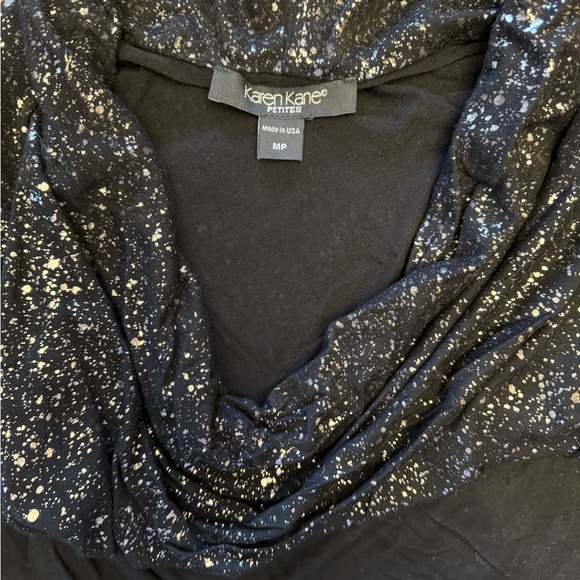 Elegant Black Sparkle Women's Top - Picture 2 of 3